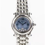 Chopard a Ladies happy diamond sport watch, the signed with mother of pearl dial with roman numerals