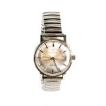 Tissot Gentleman's Seastar stainless steel watch, the signed circular silvered dial with baton
