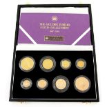 Royal Mint, 'The Golden Jubilee Gold Collection, 1887-2002' eight gold coin proof set, comprising