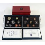 Royal Mint. Various United Kingdom Proof Coin Collections in presentation display cases with