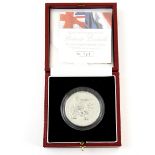 Royal Mint. '100th Anniversary of the Entente Cordiale', Platinum Piedfort Crown, 2004, with