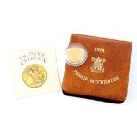 Royal Mint, 1981 Proof Gold Sovereign, in original case.