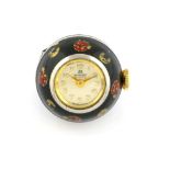 Bucherer A ladies ball pendant watch, the signed round dial with gold Arabic numerals, fitted with a