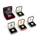 Royal Mint. Various silver proof coin sets to include '1900-2002 Her Majesty The Queen Mother