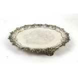 AMENDED DESCRIPTION William IV Scottish silver salver, by James McKay, Edinburgh 1831, the shaped