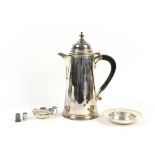 Group of silver items to include a modern silver armada dish, London 1962, 12 cm diam., 117 gr., a