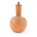 Terracotta bottle with stopper 30cm Provenance: Part of 35 lot collection of terracotta and