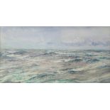 William Lionel Wyllie, R.A. (British, 1851-1931), sea and sky, watercolour, signed, 21cm x 40cm.
