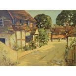 Godwin Bennett, British, 1888-1950, 'A Surrey Village, Witley', 30.5cm x 41.5cm, Godwin Bennett,