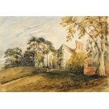 19th century watercolour Foxhill in 1856, unsigned 26cm x 36cm This lots is sold on behalf of Woking