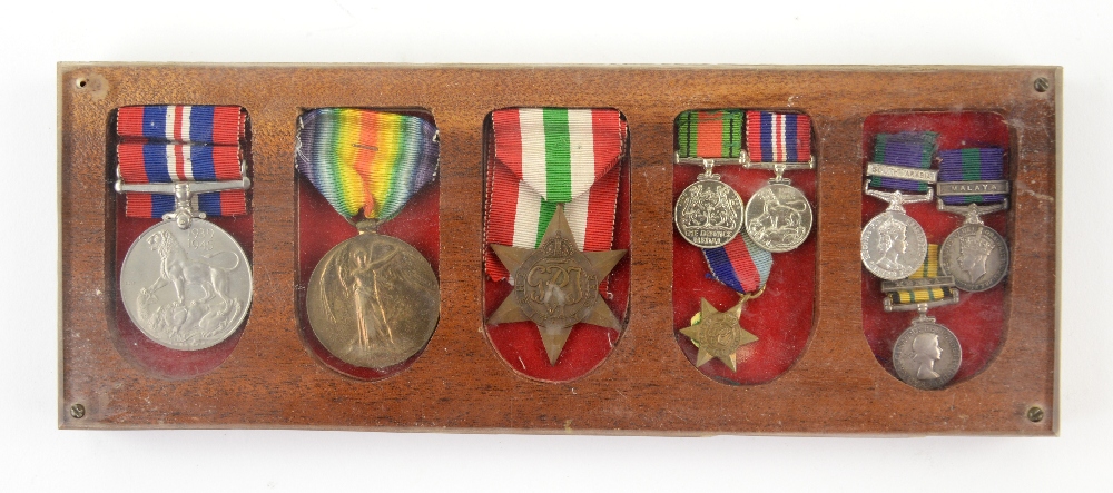 World War II medal group 1939- 1945, Great war for Civilisation, and Italy star, together with six - Image 2 of 2