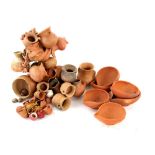 Collection of miniature terracotta vases Provenance: Part of 35 lot collection of terracotta and