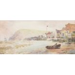 Thomas Bush Hardy (1842-1897), Staithes Yorkshire watercolour, signed, dated 94 and titled, 21cm x