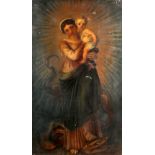 19th Century Spanish school, Our Lady of Guadalupe, oil on canvas, unsigned, 77cm x 46cm.