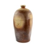 Brown glazed stoneware bottle vase 52cm Provenance: Part of 35 lot collection of terracotta and