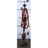 Middle eastern brass hookah, 144cm..