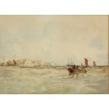 Thomas Bush Hardy (1842-1897), Broadstairs watercolour, signed and titled, 25cm x 33cm .