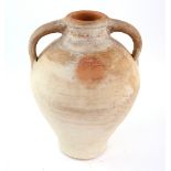 Terracotta twin handled olive oil vase, 36cm Provenance: Part of 35 lot collection of terracotta and