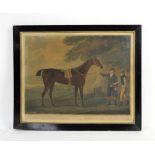 Pair of 18th century prints of race horses; ' Diamond' and 'Hambletonian' published John Harris