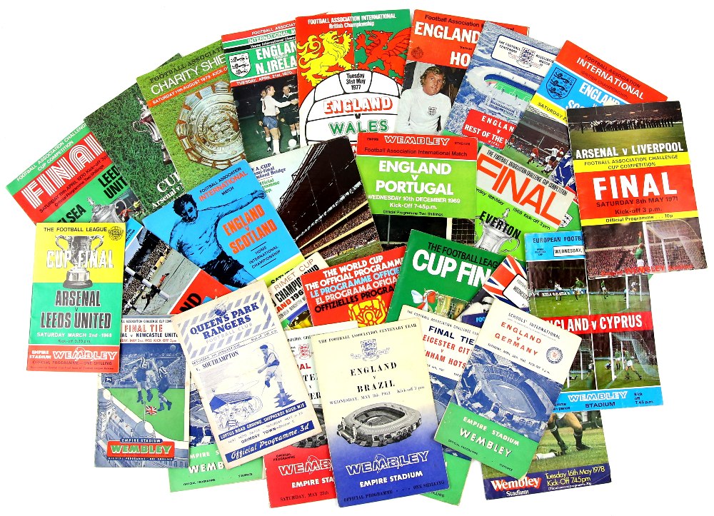 150+ Sporting programmes mainly football from the 1950's and later ...