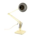 Herbert Terry Anglepoise Lamp, model 1227 circa 1935. Original cream paintwork and Crabtree patent