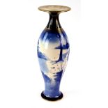 A large Royal Doulton vase, Blue children series, of baluster form decorated with a figure in a