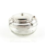 Kirby, Beard & Co., silver-plate mounted caviar dish, exterior bowl 23 cm diam. .
