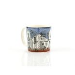 Norman Makinson for Wedgwood, Festival of Britain mug, printed and painted factory marks to base,