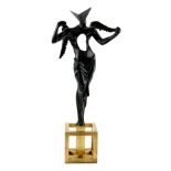 § Salvador Dali (Spanish, 1904-1989). Surrealist Angel limited edition bronze sculpture signed