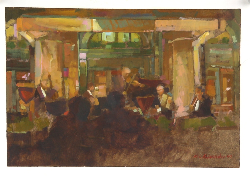 Cartoon of a Jazz band, and a collection of unframed prints and pictures 26cm x 64cm. Provenance: - Image 5 of 32