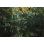 Set of three limited edition prints of landscapes, two watercolours and a Gilda poster (6).