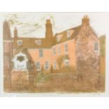 Rosemary Myers, Church Street St Ives limited edition screen print, 3/25, signed and dated 1976,