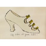 Andy Warhol (American, 1928-1987). My Shoe is your Shoe, from a La Recherche du Shoe Perdu,