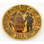 Mary Wondrausch Royal commemorative wedding plate for Princess Anne and Captain mark Phillips,