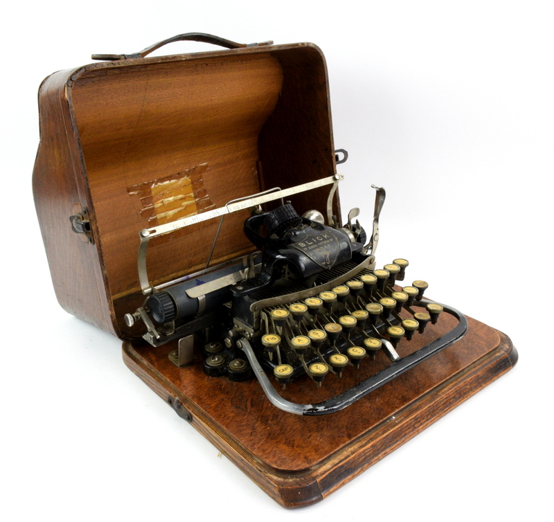 Early 1900's typewriter, Blick 7, 77 Queen Victoria Street, in wooden carry case.. Please see - Image 2 of 4