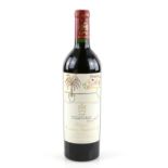 One bottle of Chateau Mouton Rothschild, Premier Cru, Pauillac, 2006 vintage red wine.