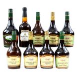 Various Liquers and Sherry to include four bottles of Guernsey Cream Liqueur (70cl), three bottles