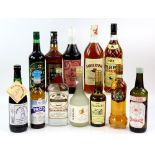 Various bottles of spirits to include one bottle of Aalborg Akvavit 70cl 42% vol, one bottle of