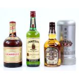 Three bottles of Spirits to include Chivas Regal Scotch Whisky, aged 12 years. One bottle of Jameson