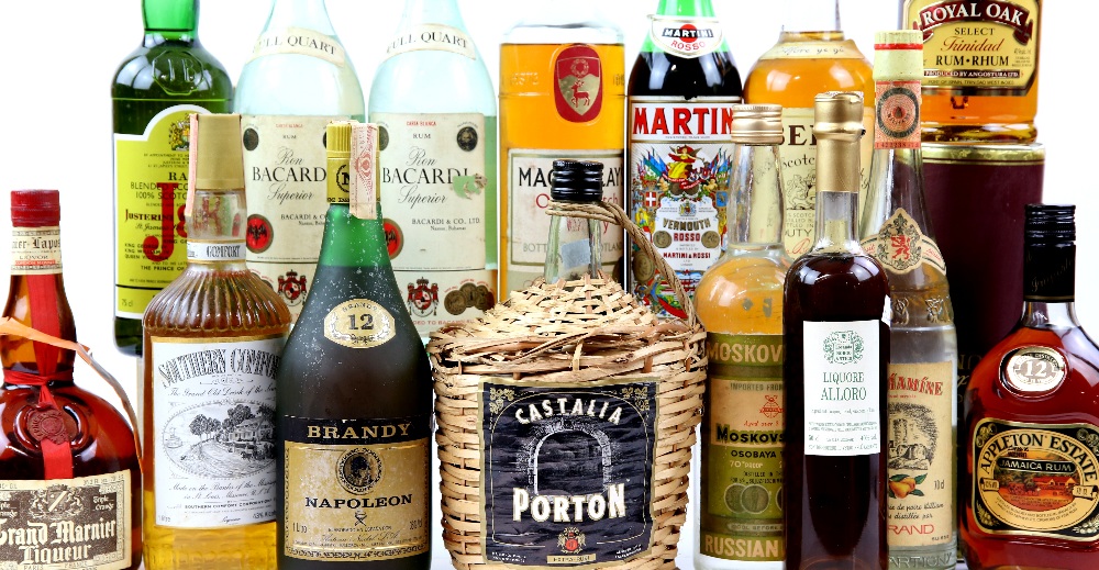 Fifteen bottles of spirits to include one bottle of Napoleon Brandy (1L), one bottle of Royal Oak - Image 2 of 2