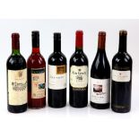 Six bottles of wine to include Dominio De Valdepusa Cabernet Sauvignon, Peter Lehmann Barosea Valley