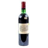 One bottle Chateau Lafite-Rothschild 1971.