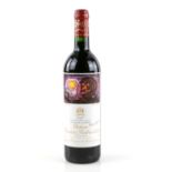 One bottle of Chateau Mouton Rothschild, Premier Cru, Pauillac, 1998 vintage red wine.