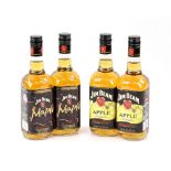 Four bottles of Jim Beam - two bottles limited edition maple liqueur and two bottles apple