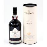 Graham's Ten Years Old Tawny Port, 75clm 20% vol, in tube.