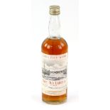 One bottle of 'Gloag's Perth Whiskey Rare Old Liqueur', Blended and bottled by Matthew Gloag & Son