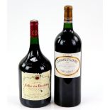 Two Magnums of red wine, one Chateau Caronnes Ste Gemme 2006 vintage, one Cellier des Dauphins Cotes