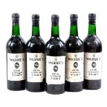 Five bottles Warre's Port 1966 vintage (5). Levels good, x2 top shoulder, x2 top shoulder / upper