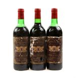 Three bottles of Chateau Le Vieux Turc Medoc red wine 1974 vintage (3).