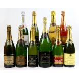 Mixed lot Champagne and sparkling wine to include Mercier Brut Reserve, Joseph Perrier, Charles